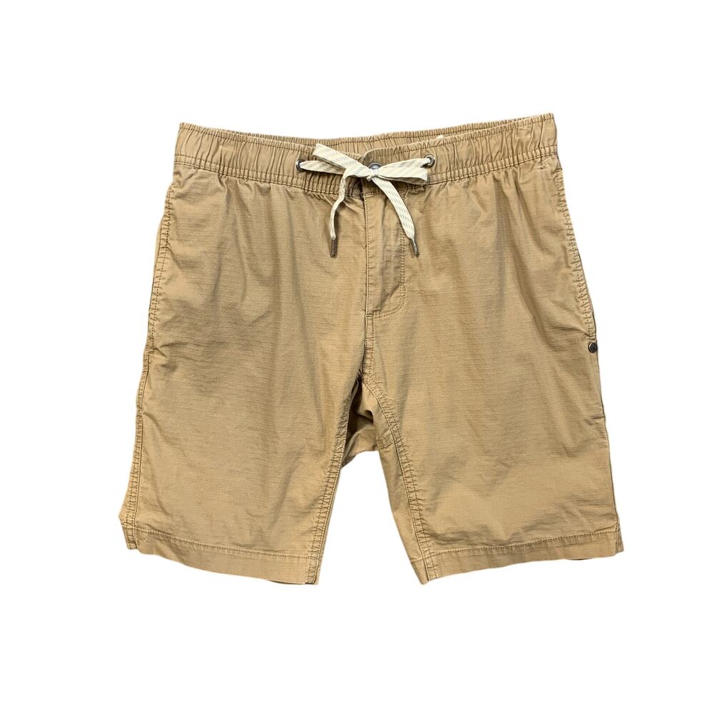 Vuori Shorts Mens S Small Biscuit Ripstop DuraTerra Modern Fit Stretch Cotton